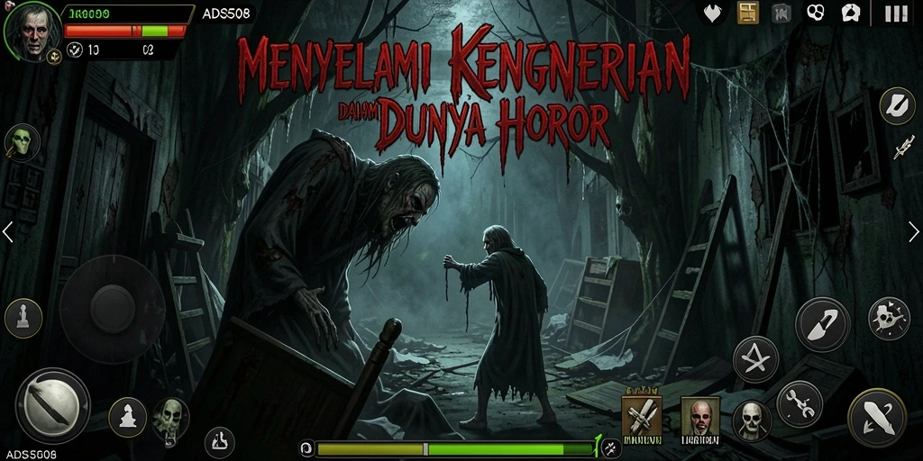 Gameplay mencekam dengan suasana kegelapan dan misteri.