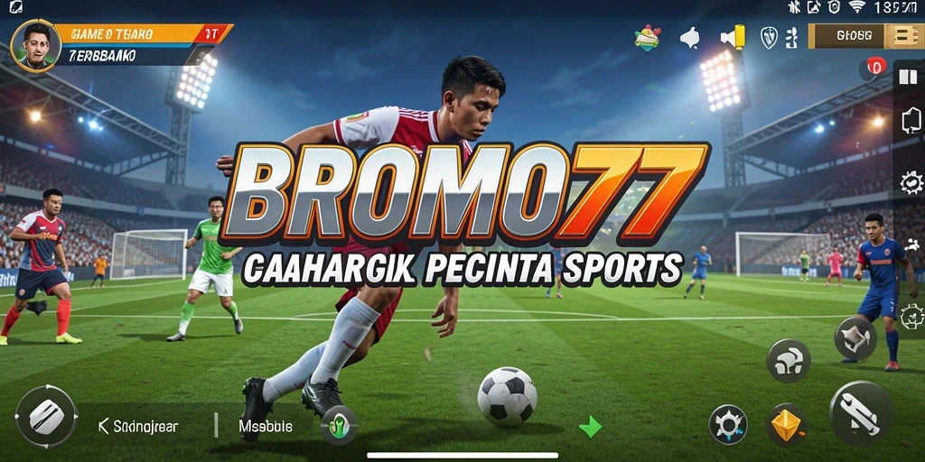 Screenshot gameplay BROMO77 menampilkan aksi seru dalam olahraga.