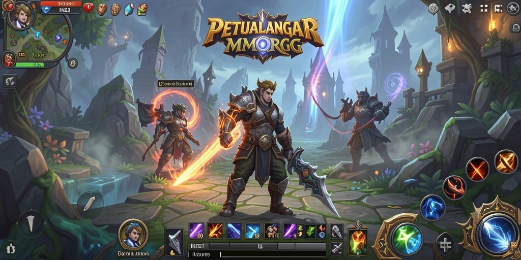Tampilan gameplay IND89 yang memukau dan penuh aksi di dunia MMORPG.