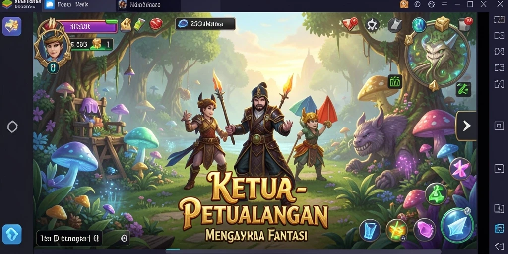 Tampilan gameplay KETUA yang menakjubkan dan penuh aksi.