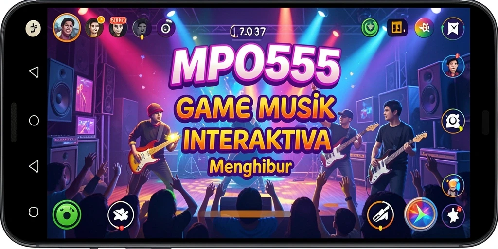 Tampilan gameplay MPO555 yang menarik dengan interaksi musik yang interaktif.