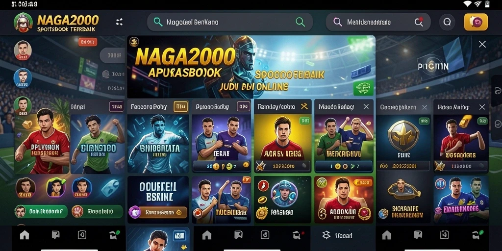 Screenshot gameplay <strong>NAGA2000</strong> menampilkan fitur taruhan olahraga yang menarik.