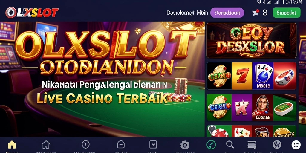 Gameplay Live Casino OLXSLOT yang seru dan mendebarkan.