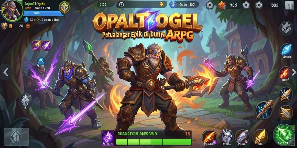 Tampilan gameplay menarik dari OPALTOGEL dalam misi petualangan ARPG.
