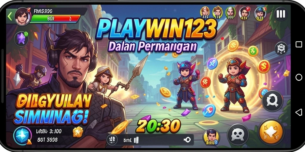Screenshot dari gameplay PLAYWIN123 yang menampilkan aktivitas simulasi yang seru.