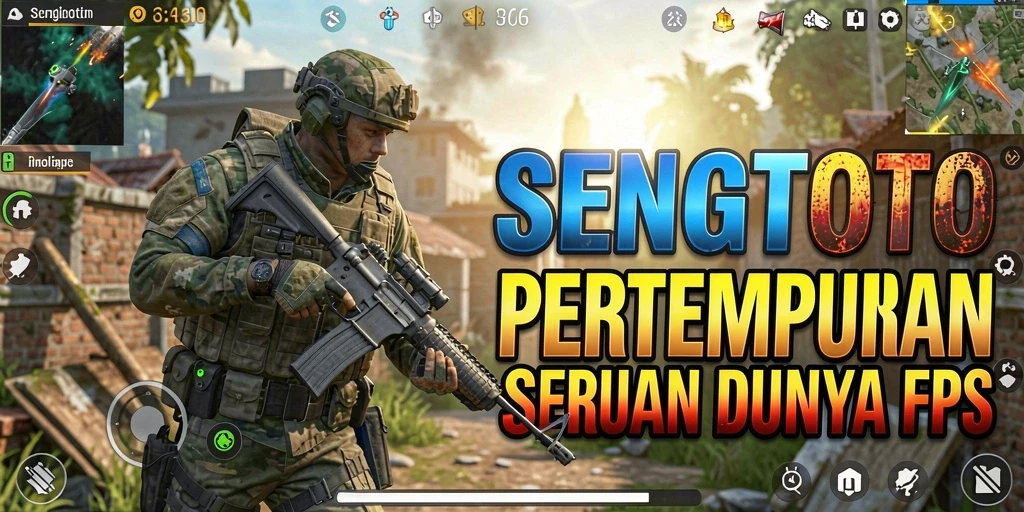 Tangkapan layar gameplay intens dari SENGTOTO dengan aksi tembak menembak yang seru.