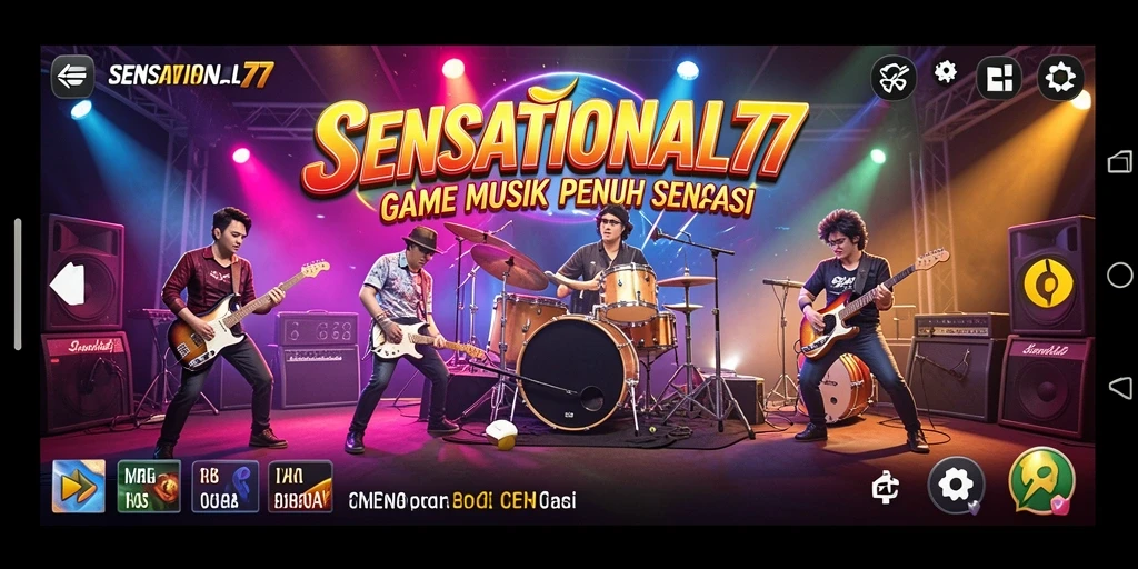 Tampilan permainan SENSATIONAL77 dengan berbagai pilihan lagu.