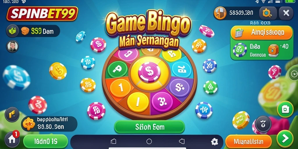 Tampilan gameplay SPINBET99 yang menarik dalam permainan Bingo.