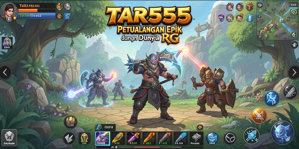 Tampilan gameplay TAR555 yang menarik dalam dunia RPG.