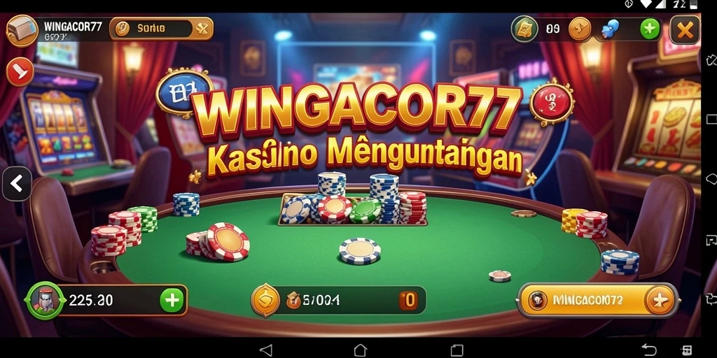 Tampilan gameplay seru saat bermain Kasino di WINGACOR77.